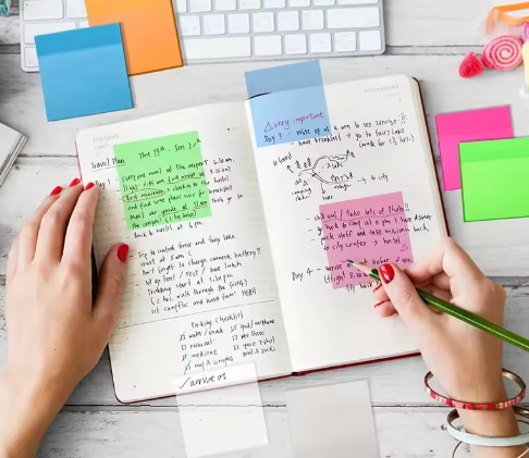 ClearWrite™  Colored BUNDLE Transparent Sticky Notes